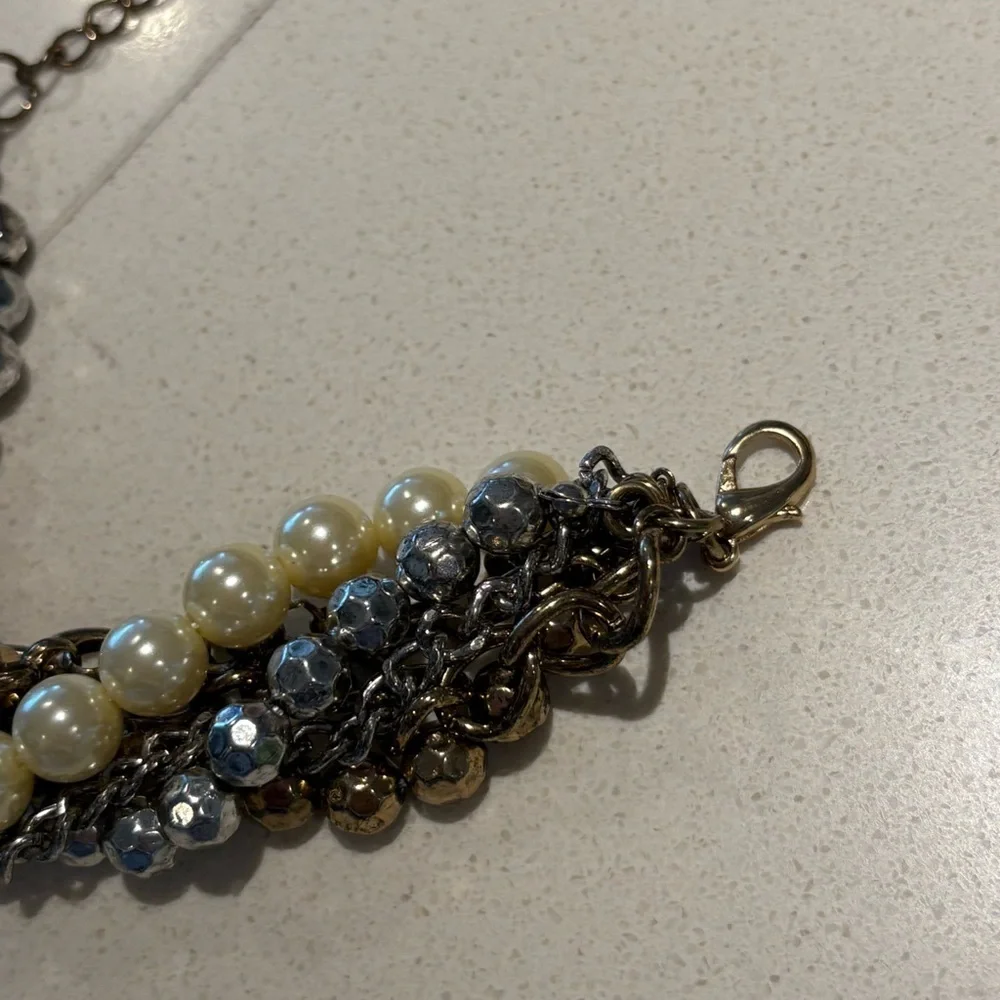Chunky Multi 6 Strand Chain Bracelet